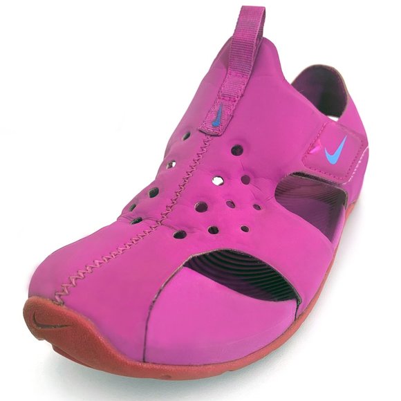 NIKE SUNRAY Protect 2 Little Girls Sandals in Pink - Picture 7 of 10